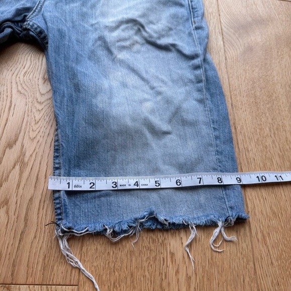 Levi's 511 Light Blue Denim Shorts frayed hem - 33 - Picture 6 of 16